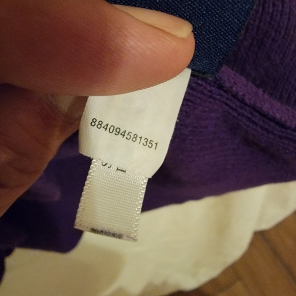 Chaps Classic Purple 100% Cotton Button Down Sweater Size XL - Picture 5 of 15